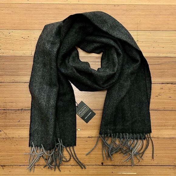 Jos. A. Bank herringbone cashmere Scarf. NWT. - Picture 1 of 10